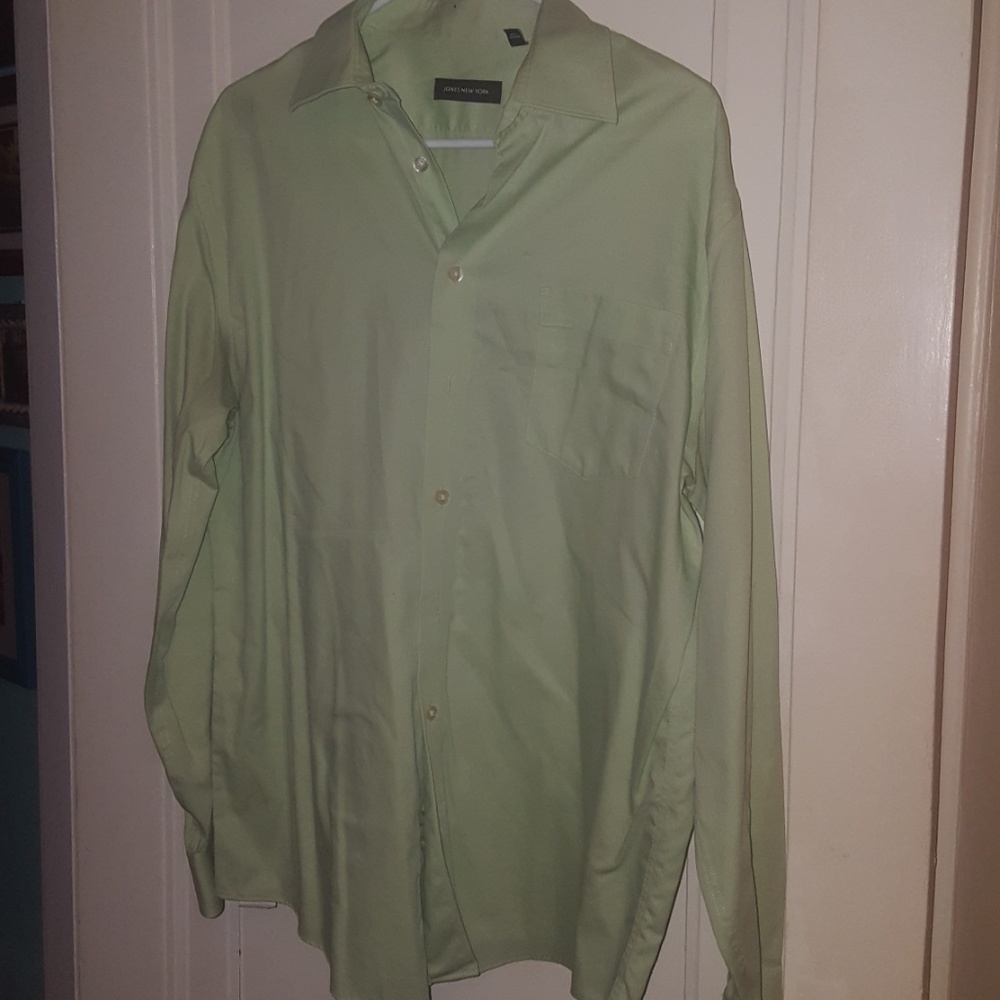 Green button up